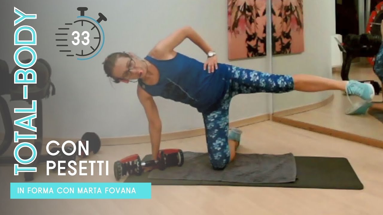 Ginnastica con pesetti per tonificare e modellare i muscoli di tutto il corpo - Tonifica & Brucia 30