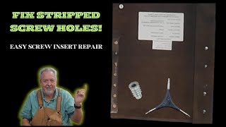 Fix Stripped Screw Holes in Furniture: Easy Screw Insert Repair!