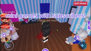 mini games with subscribers!!