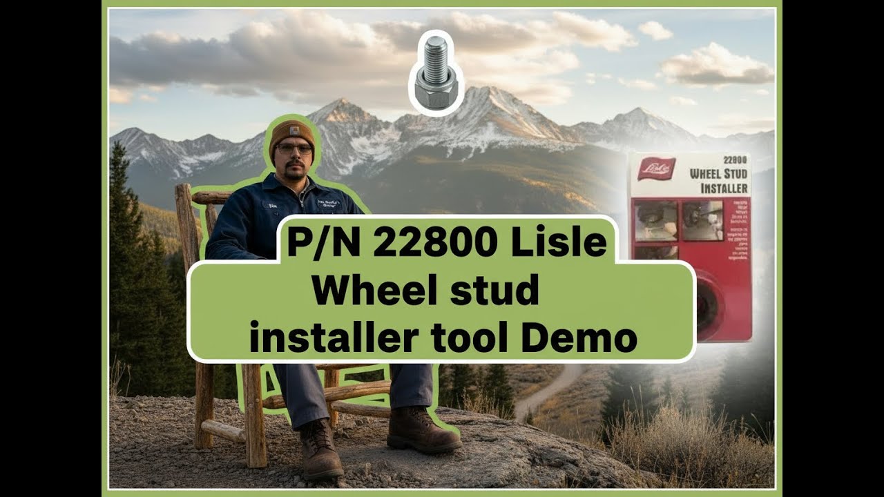 Short version: Lisle Wheel Stud Installer P/N: 22800 Demonstration: Short version