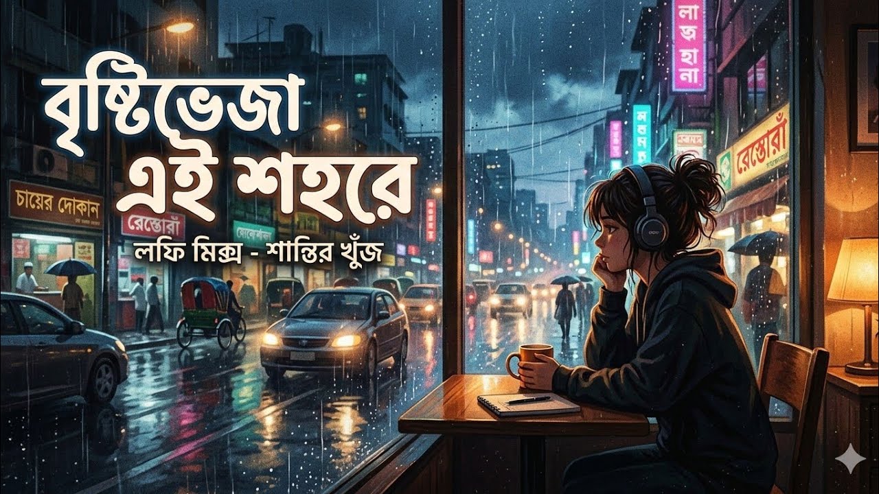 বৃষ্টিভেজা এই শহরে 🌧️ Romantic Bengali Sad Song 2026 | Bangla Love & Rain Song