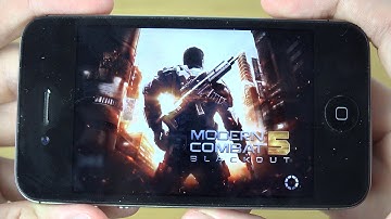 Modern Combat 5 iPhone 4S 4K Gaming Review