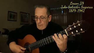 Lesson 59 Julio Salvador Sagreras 1879-1942 - Judah Bensadon Guitar.