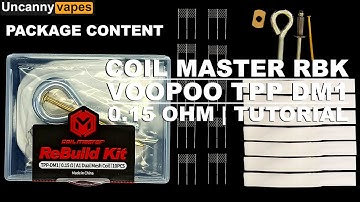 How to Rebuild VooPoo TPP DM1 0.15 OCC using Coil Master Rebuild Kit