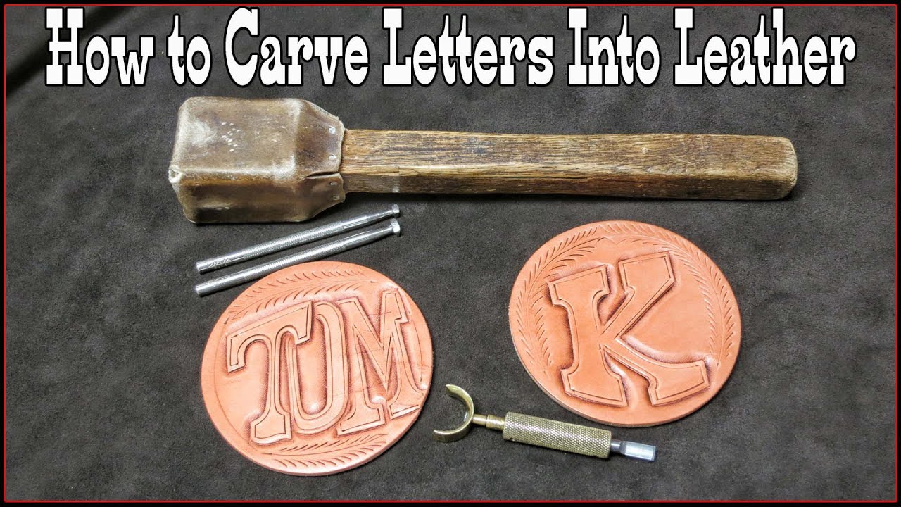 How To Carve Letters Into Leather Leather Craft Gift Ideas Youtube
