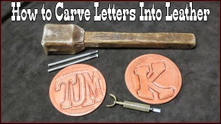 How to Carve Letters Into Leather  Leather Craft Gift Ideas