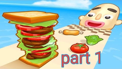 📌 Sandwich Runner Video Gameplay Walkthrough Part 1 iOS,Android All Levels Mobile Game Pro
