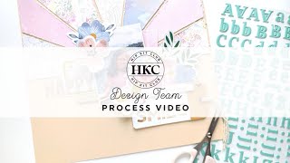 LET'S MAKE SCRAPBOOK LAYOUT IN SUNBURST EFFECT | AADHIRA SAMBASIVAN | MAY 2022 HIP KITS