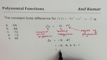 Constant Finite Difference of Polynomial Multiple Choice