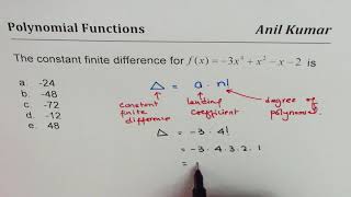 Constant Finite Difference of Polynomial Multiple Choice