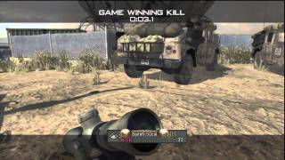 Mw3 Destroying a load of little kids Quick scoping (nice kill-cam)