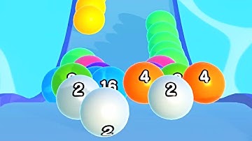 Ball Run 2048 Merge Number ! MAX LEVELS Gameplay Walkthrough New Update Part 212 android, ios