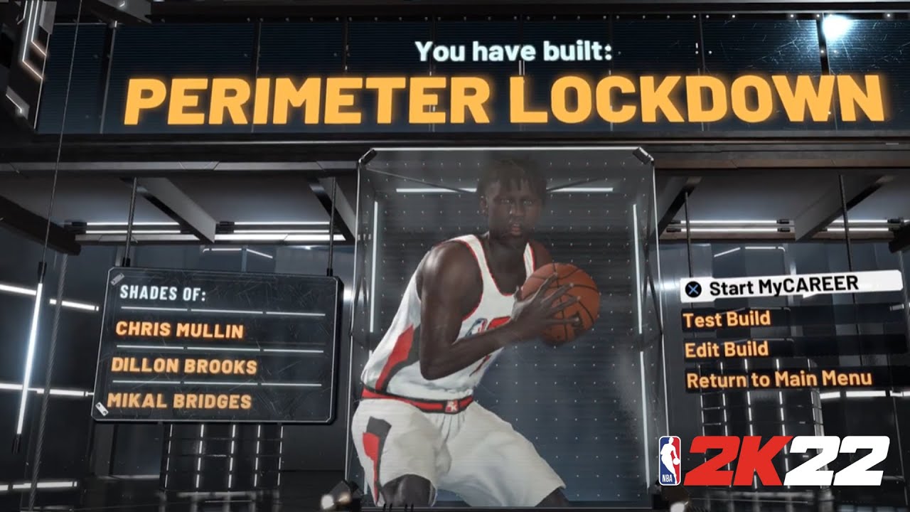 MAKING A PERIMETER LOCKDOWN NBA 2K22 CURRENT GEN BUILDS YouTube