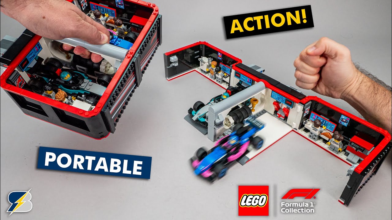 LEGO City 60444 F1 Garage & Mercedes-AMG & Alpine Cars set