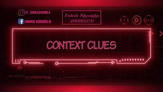 CONTEXT CLUES (Synonym Restatement Clues) - ZAHRA KHAMILA