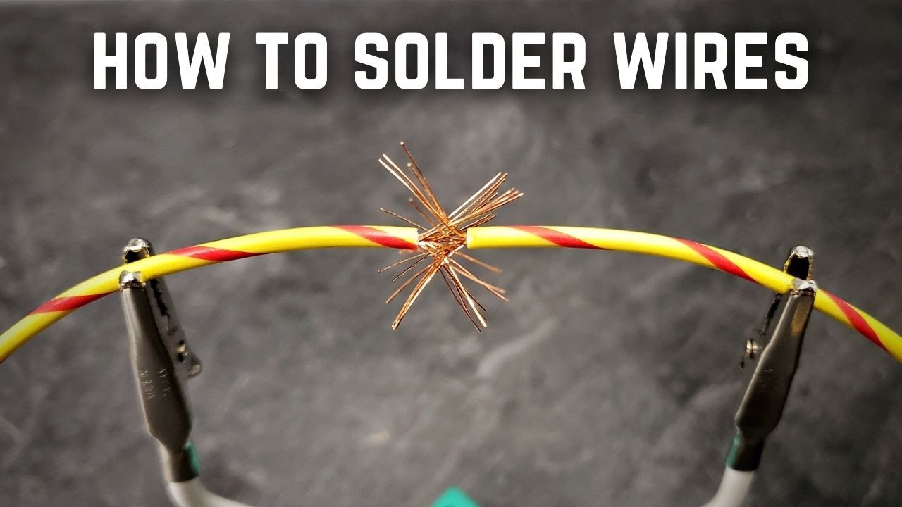 How To Solder Wires YouTube