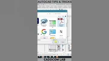 Insert PDF As A Link || Autocad 2d| Tips &Tricks||#interiordesign #shortsvideo #architecture #viral😉
