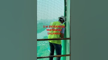 Installation of vertical safety nets by S M Enterprise- SALAMAH