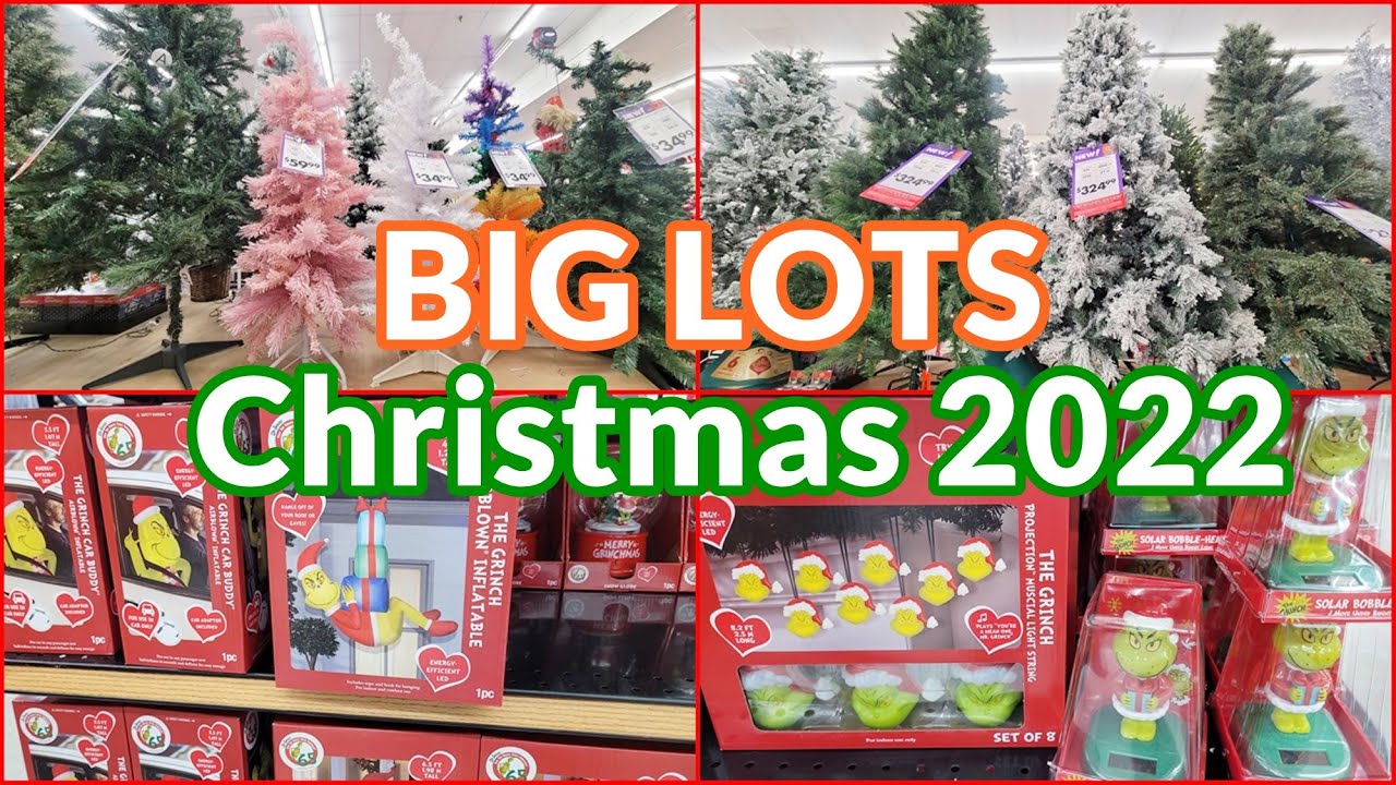 BIG LOTS CHRISTMAS 2022 CHRISTMAS TREES THE GRINCH DECOR ...