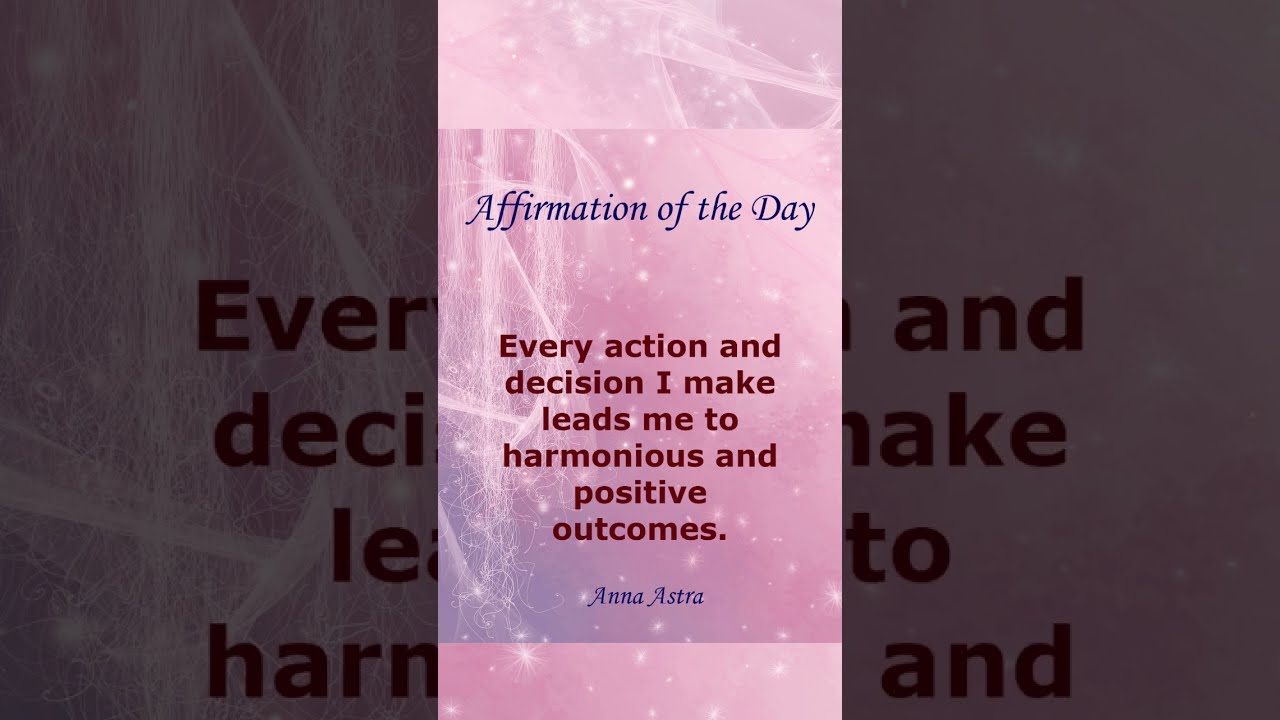  Affirmation Of The Day