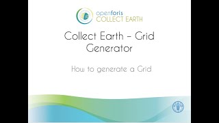 Collect Earth: How to use the Grid Generator tool screenshot 4