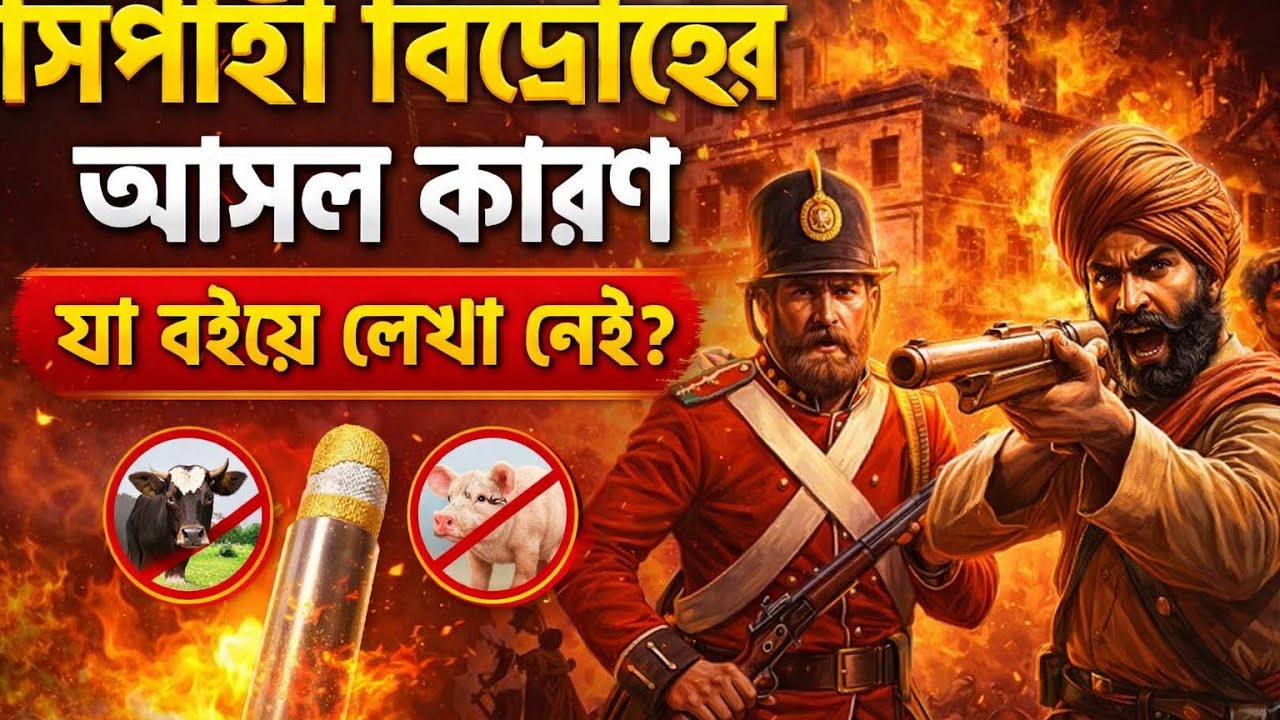 সিপাহী বিদ্রোহের আসল কারণ কী ছিল? বইয়ের বাইরে লুকানো ইতিহাস!