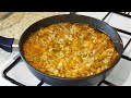 Вкусный Ужин с Фаршем и Овощами  на Сковороде. Быстро и Просто.