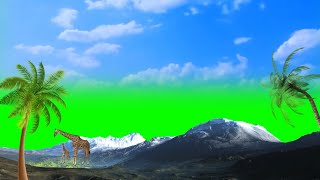 sky Green screen | Tamplate video background full screen | Green Screen Template | Full Green video
