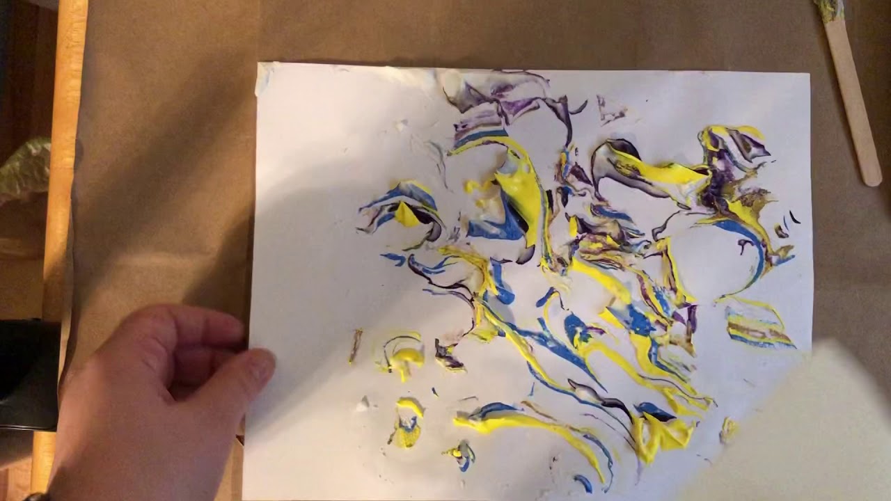 Shaving cream Swirl Painting YouTube