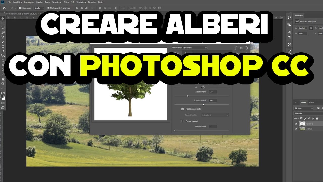 Come Creare Alberi Con Photoshop Cc Youtube