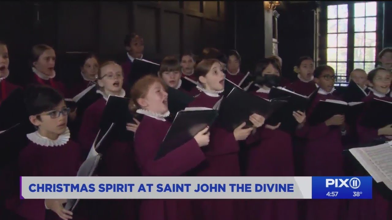 'Cathedral Choristers' from Saint John the Divine prepare for their