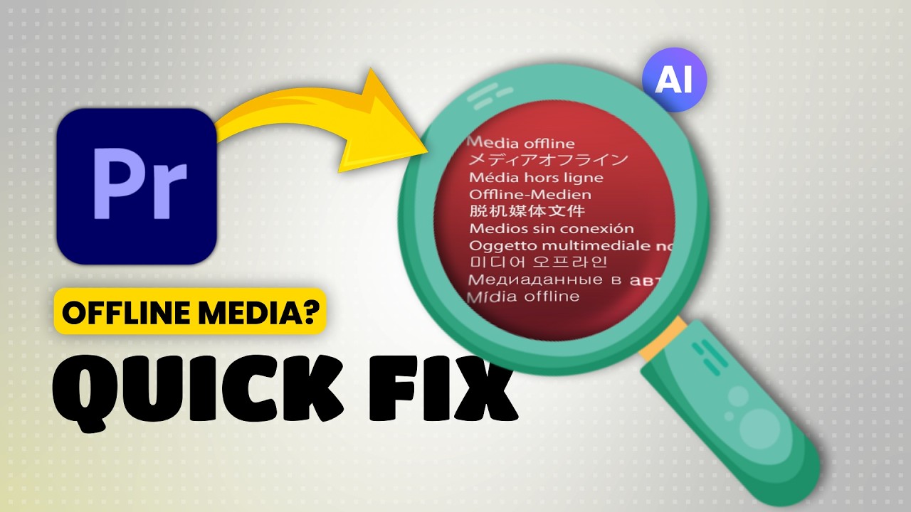 Relink Offline Media in Adobe Premiere (Media Intelligence Search)