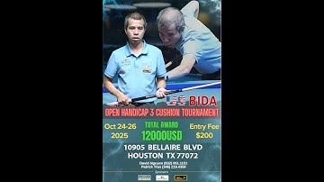 Chung Kết tournament US Bida.  Trần Quyết Chiến VS L.Aveiga