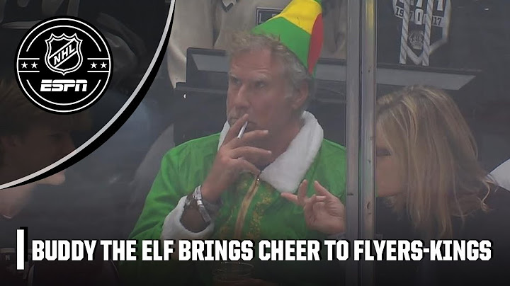 SON OF A NUTCRACKER! 🎄 Buddy the Elf is SPOTTED at Flyers-Kings game ‼️ | NHL on ESPN