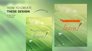 How to design poster with quotes typography without photoshop