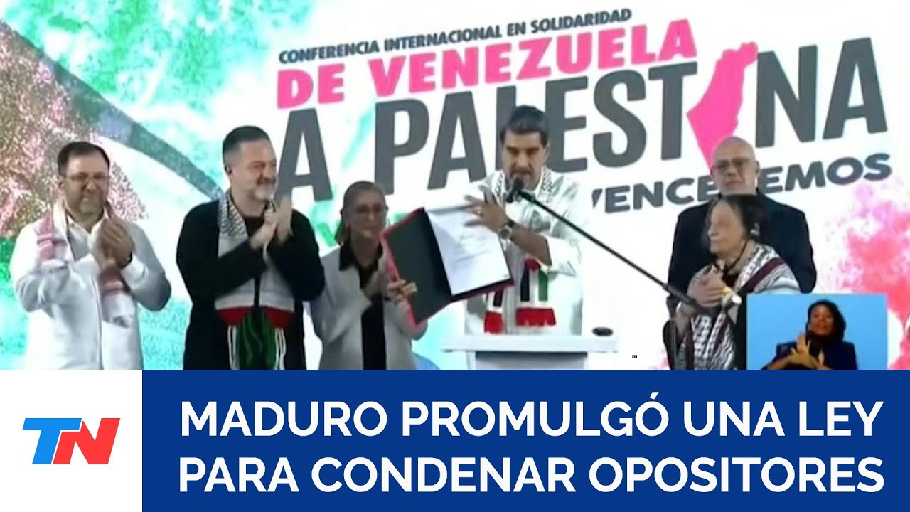 Maduro promulgó ley que castiga con 30 años de cárcel el respaldo a ...