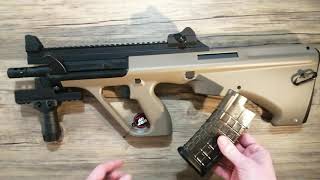 review of snow wolf aug (Snow Wolf AEG AUG (Short - Tan - SW020T)