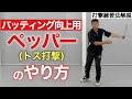 バッティング向上のためのペッパー（トス打撃）のやり方【前田健 野球動作Q&A Live】