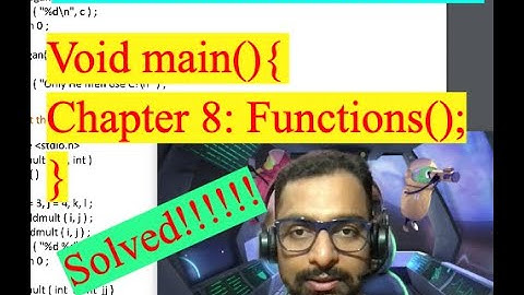 Chapter 8 - All coding problems | Functions in C |  Let Us C Solution