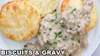 Homemade Biscuits and Gravy