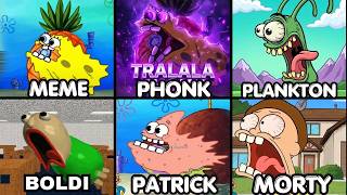Spongebob Tralala Original vs Meme vs Phonk (All Versions)