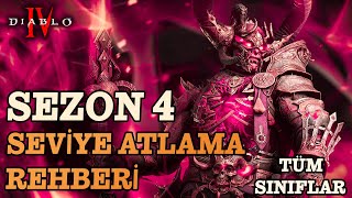 Diablo 4 | Sezon 4 Seviye Atlama Rehberi | Tüm Sınıflar (1100Lvl)