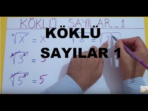KÖklÜ sayilar 1 Şenol hoca youtube