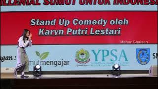 Pecah! Stand Up Comedy Karyn Tentang Medan, Tepi Jurang Kali