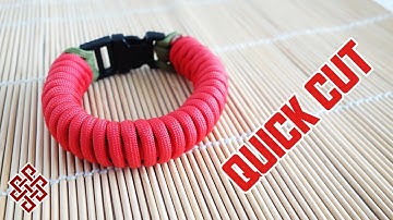 How to Make the Twisted Pipe Knot Paracord Bracelet Tutorial Quick Cut