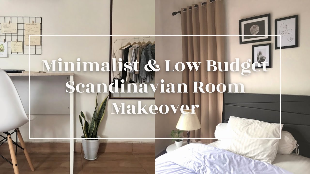 Minimalist & Low Budget Room Makeover Scandinavian Design (Bahasa