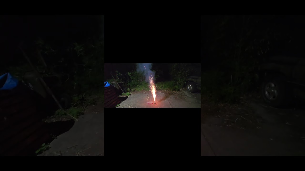 lighting off some fireworks  !