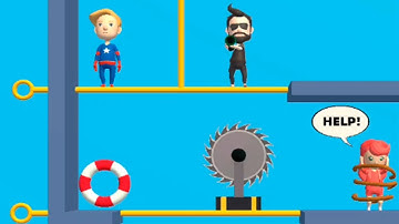 Pin Rescue pull the pin - Gameplay Walkthrough - All Levels Soluctions And Fails (Android Game)