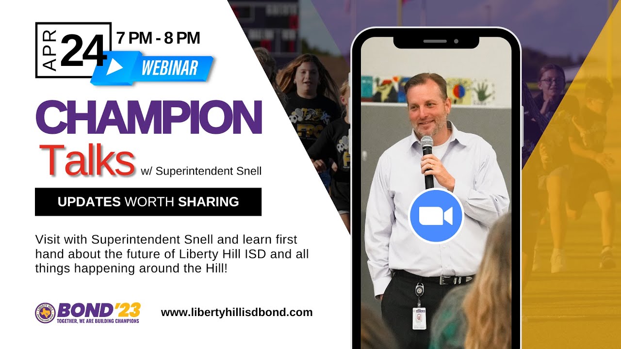 Liberty Hill ISD inar with Superintendent Snell YouTube