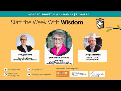 Weekly Wisdom interview with WASC and WSCUC President ...